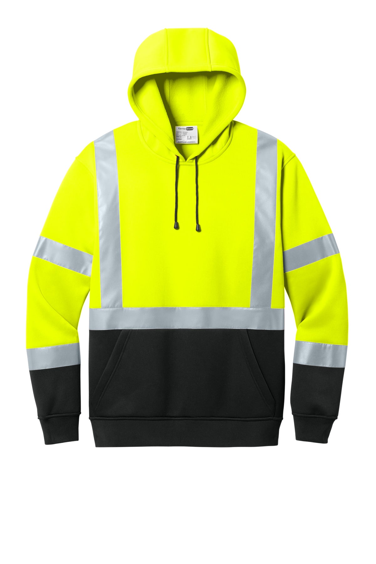CornerStone® ANSI 107 Class 3 Heavy-Duty Fleece Pullover Hoodie CSF301