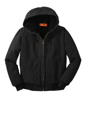 CornerStone® Washed Duck Cloth Insulated Hooded Work Jacket. CSJ41 - hero