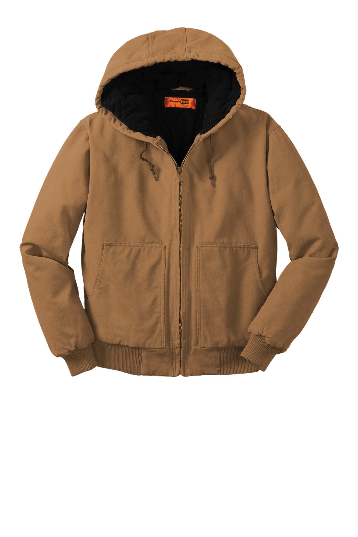 CornerStone® Washed Duck Cloth Insulated Hooded Work Jacket. CSJ41