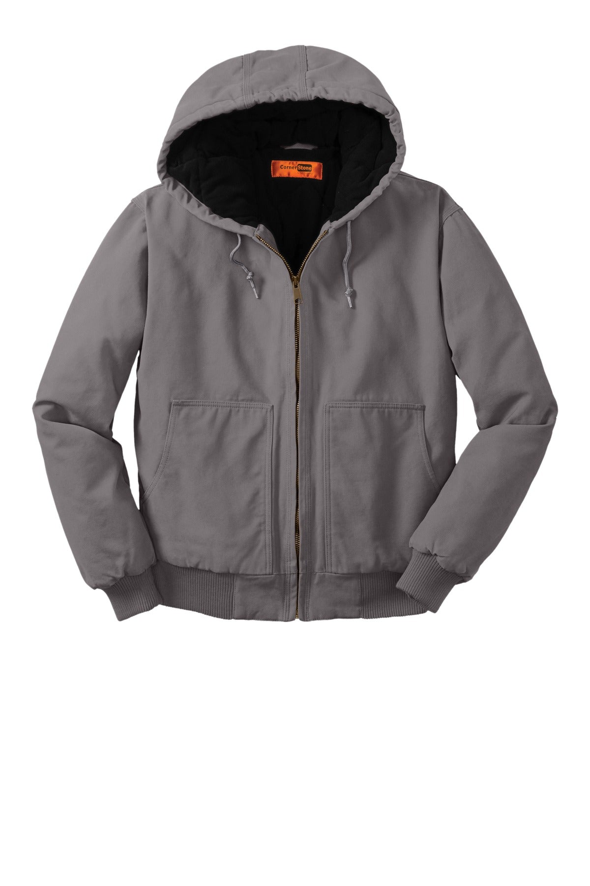 CornerStone® Washed Duck Cloth Insulated Hooded Work Jacket. CSJ41