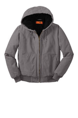 CornerStone® Washed Duck Cloth Insulated Hooded Work Jacket. CSJ41