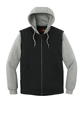 CornerStone® Duck Fleece Full-Zip Hooded Jacket CSJ42 - hero