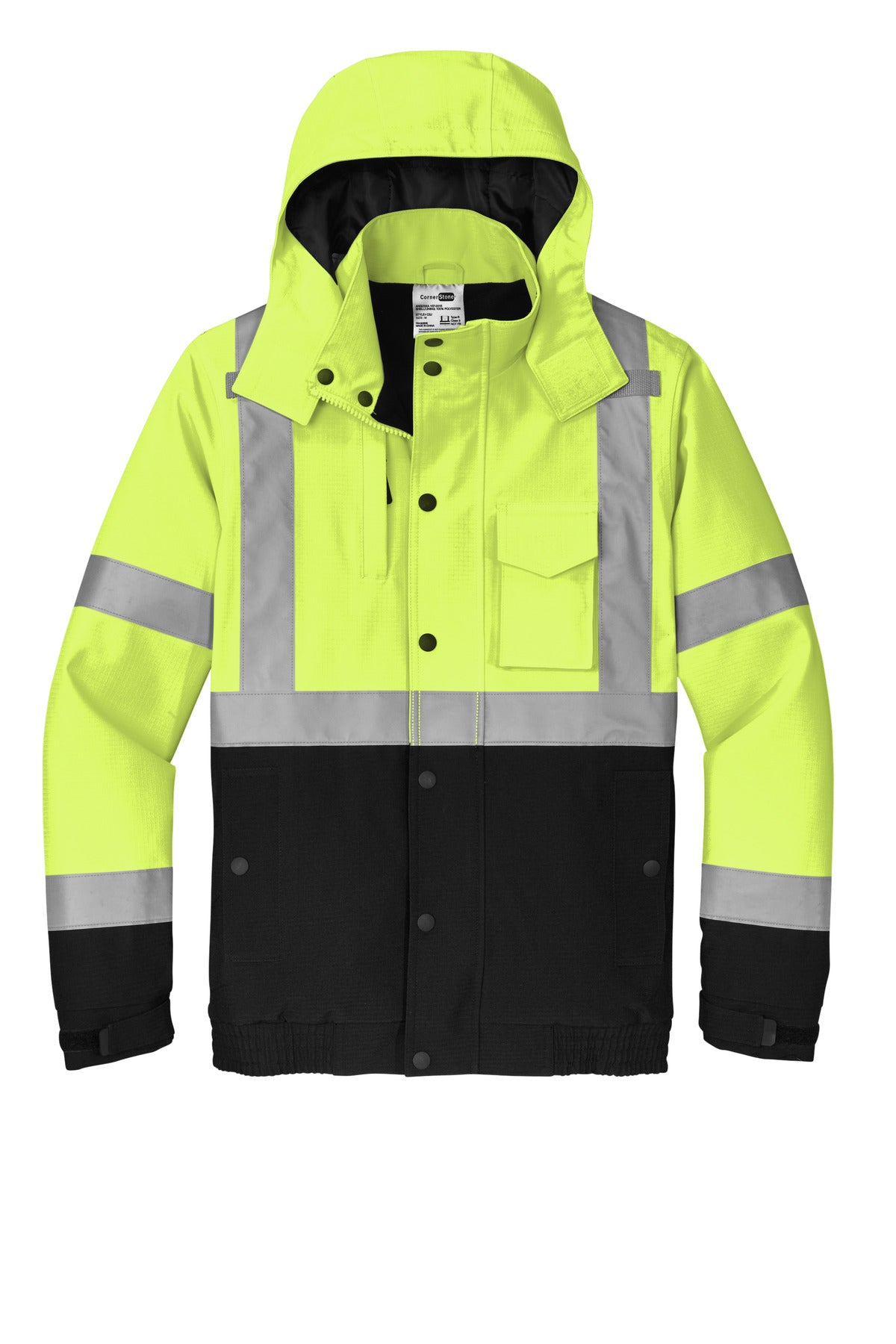 CornerStone® ANSI 107 Class 3 Waterproof Insulated Ripstop Bomber Jacket CSJ501 - hero