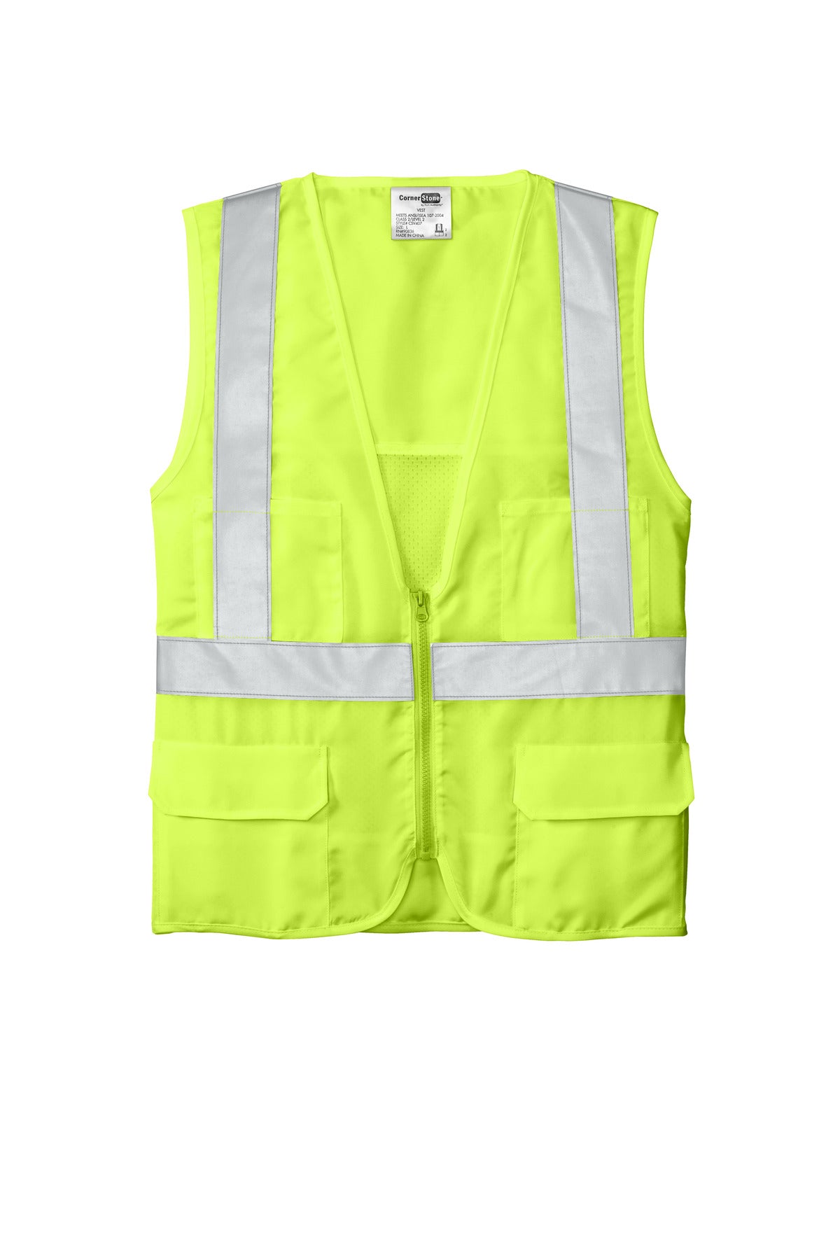 CornerStone® - ANSI 107 Class 2 Mesh Back Safety Vest. CSV405