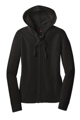 District® Women's Fitted Jersey Full-Zip Hoodie. DT2100 - hero