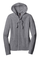 District® Women's Fitted Jersey Full-Zip Hoodie. DT2100