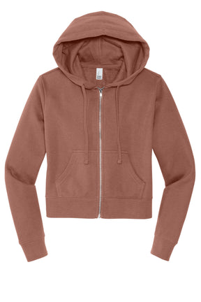 District® Women's V.I.T. Fleece Full-Zip Hoodie DT6103 - hero