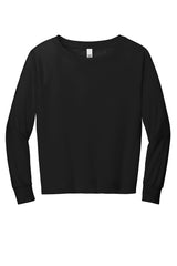 District® Women's Featherweight French Terry Long Sleeve Crewneck DT672 - hero