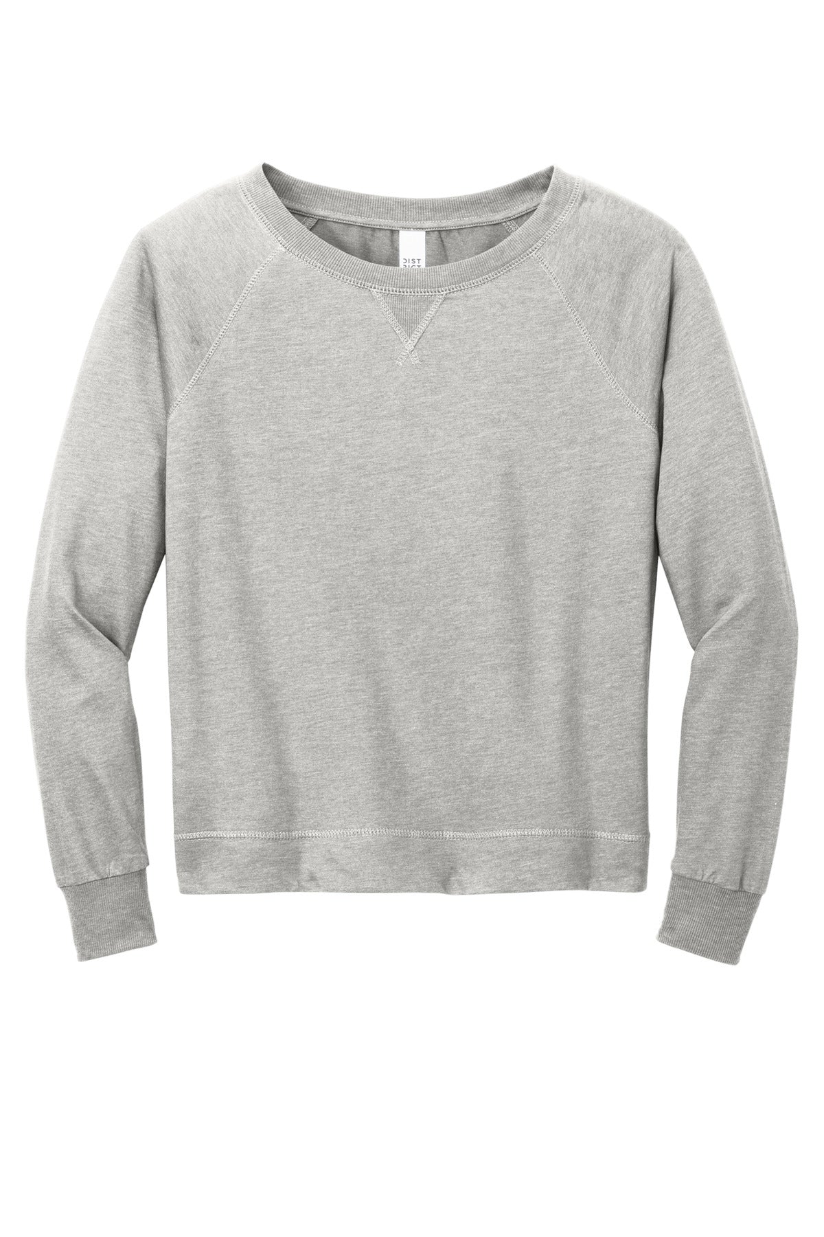District® Women's Featherweight French Terry Long Sleeve Crewneck DT672