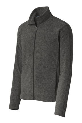 Port Authority® Heather Microfleece Full-Zip Jacket. F235 - hero