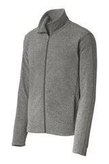 Port Authority® Heather Microfleece Full-Zip Jacket. F235