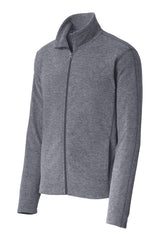 Port Authority® Heather Microfleece Full-Zip Jacket. F235