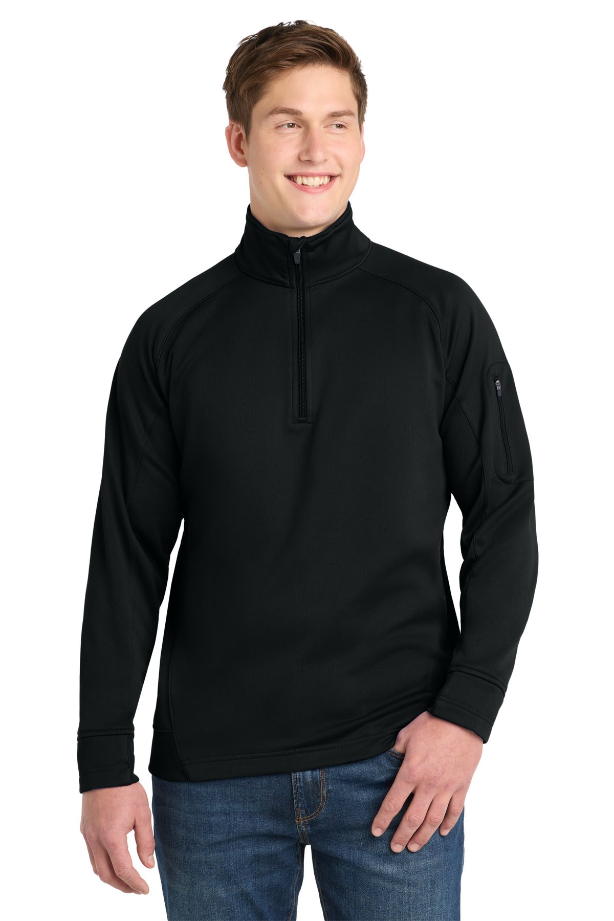 Sport-Tek® Tech Fleece 1/4-Zip Pullover. F247 - hero