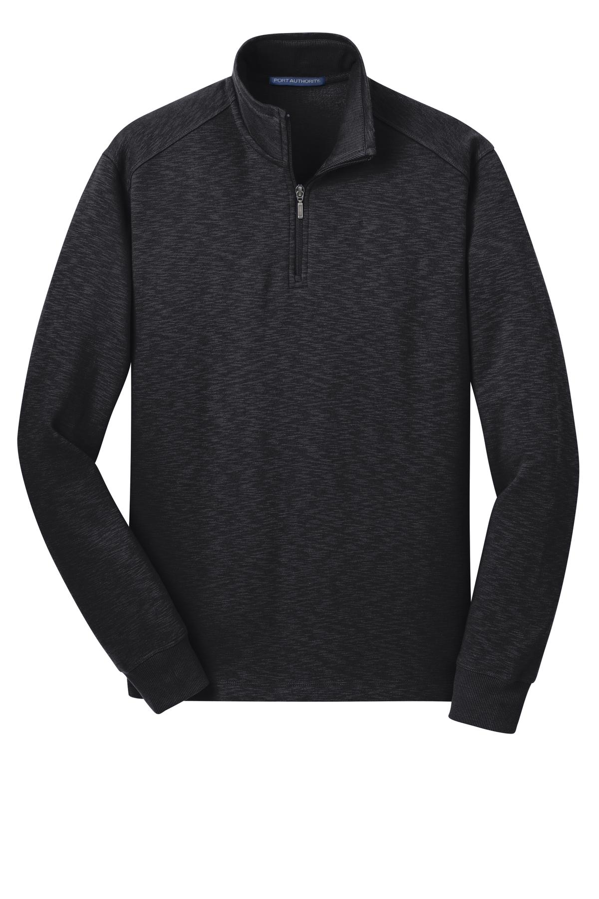 Port Authority® Slub Fleece 1/4-Zip Pullover. F295 - hero