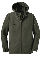 Port Authority® Textured Hooded Soft Shell Jacket. J706