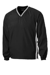 Sport-Tek® Tipped V-Neck Raglan Wind Shirt. JST62