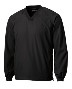Sport-Tek® V-Neck Raglan Wind Shirt. JST72 - hero