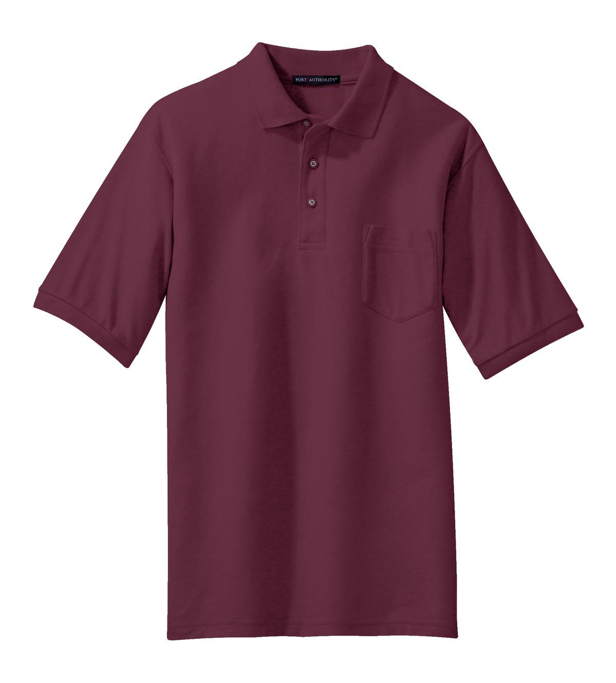 Port Authority® Silk Touch Polo with Pocket. K500P
