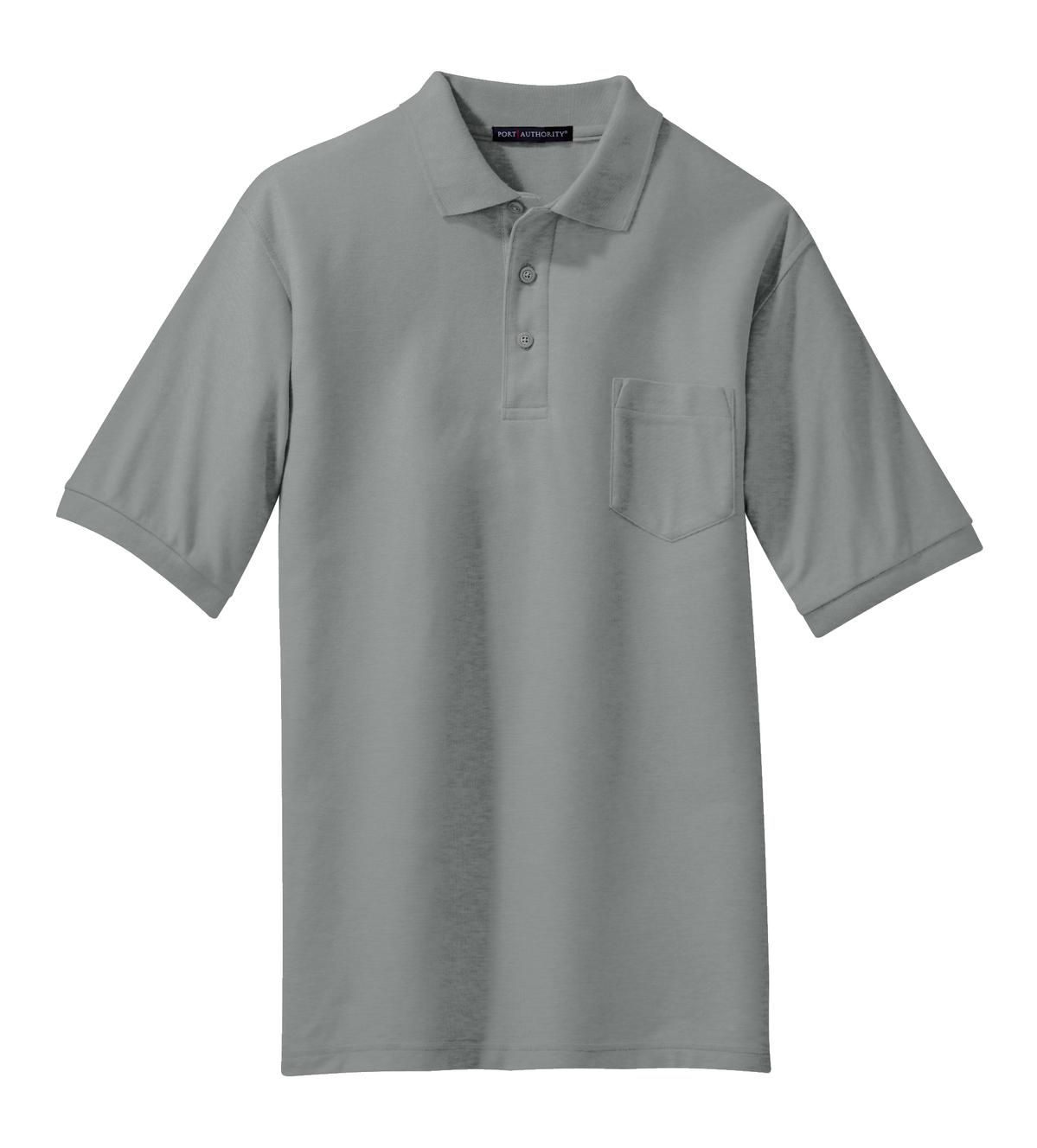 Port Authority® Silk Touch Polo with Pocket. K500P