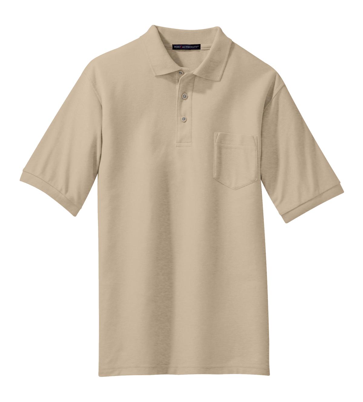 Port Authority® Silk Touch Polo with Pocket. K500P