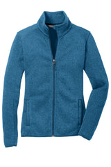 Port Authority® Women's Sweater Fleece Jacket. L232