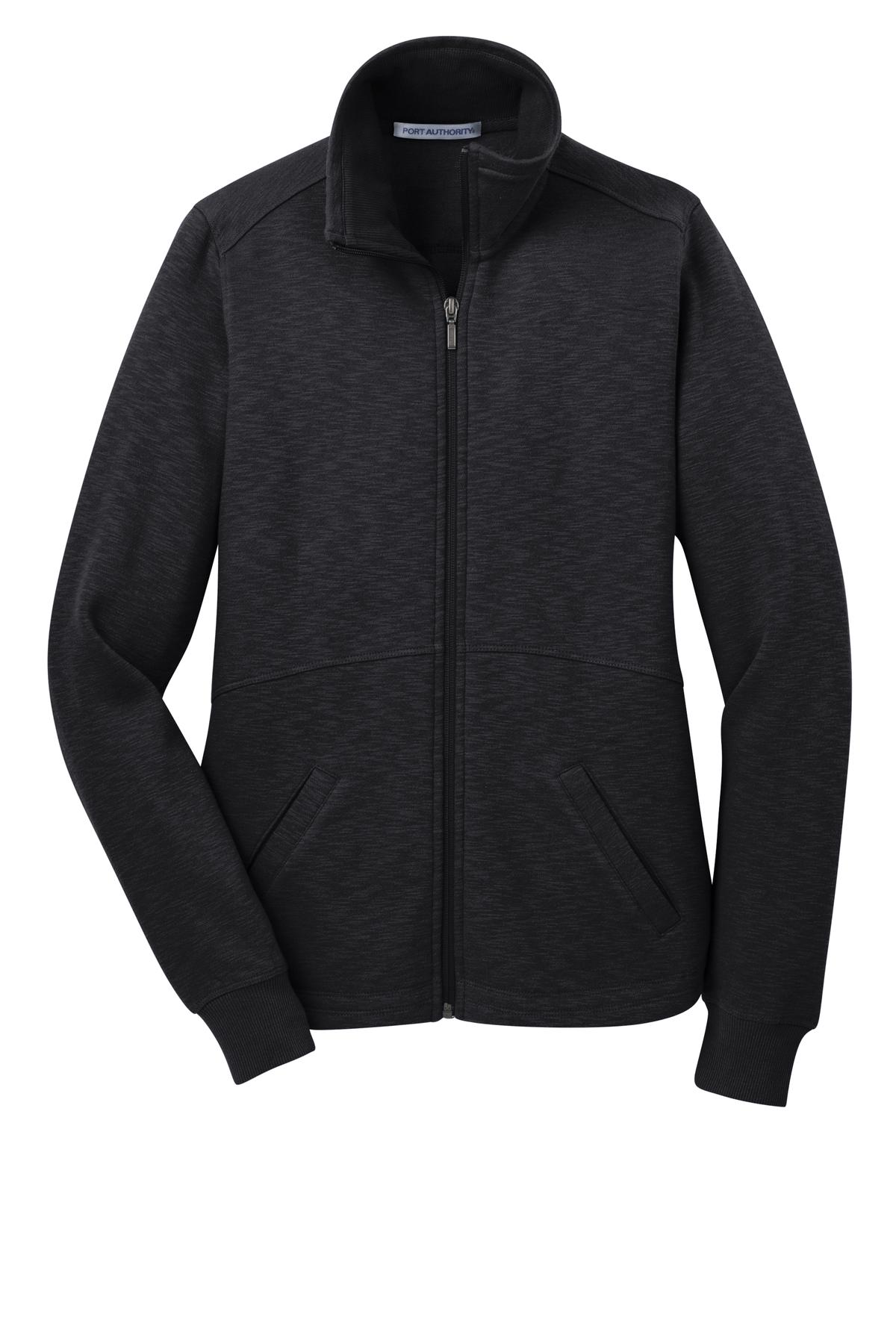 Port Authority® Women's Slub Fleece Full-Zip Jacket. L293 - hero