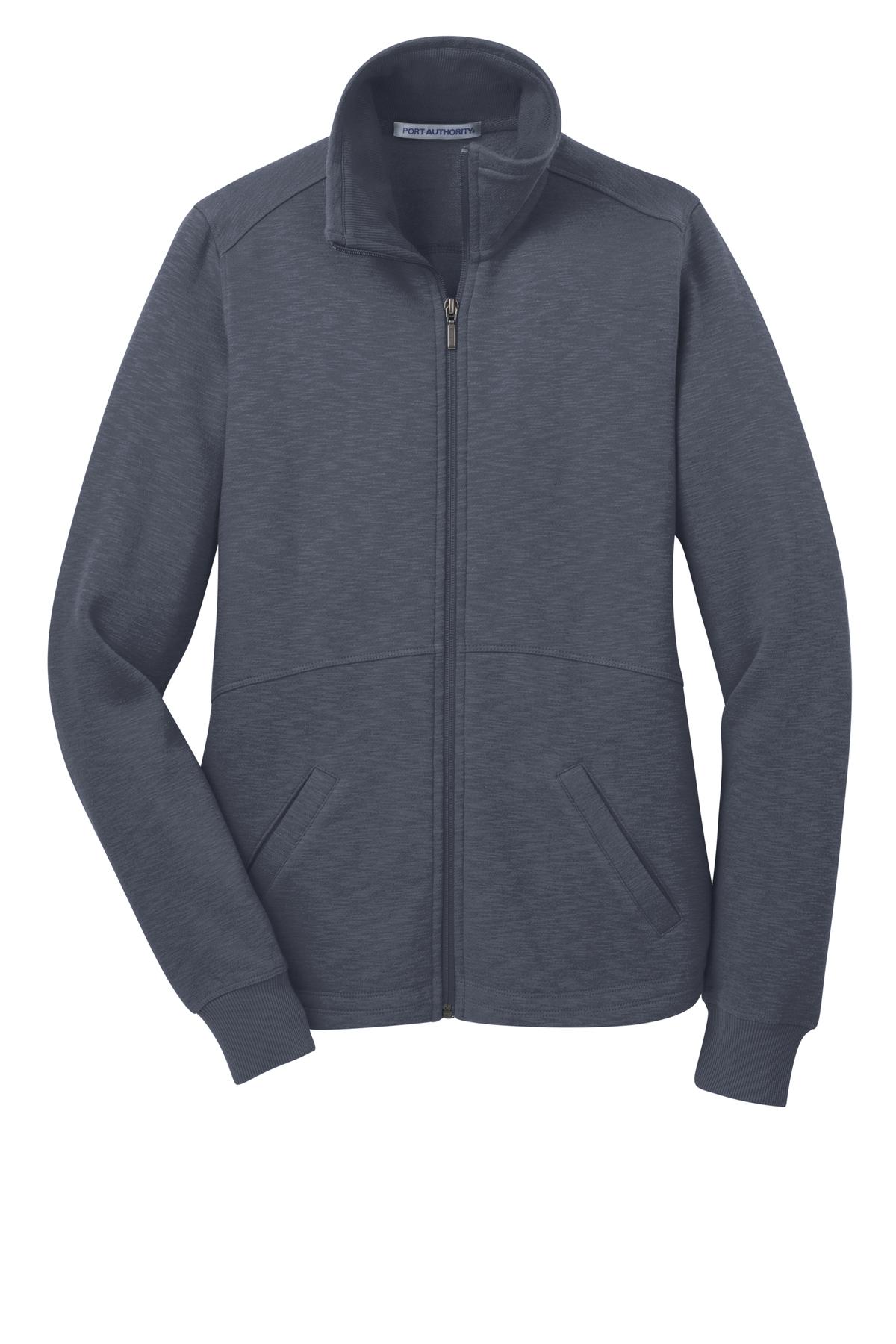 Port Authority® Women's Slub Fleece Full-Zip Jacket. L293