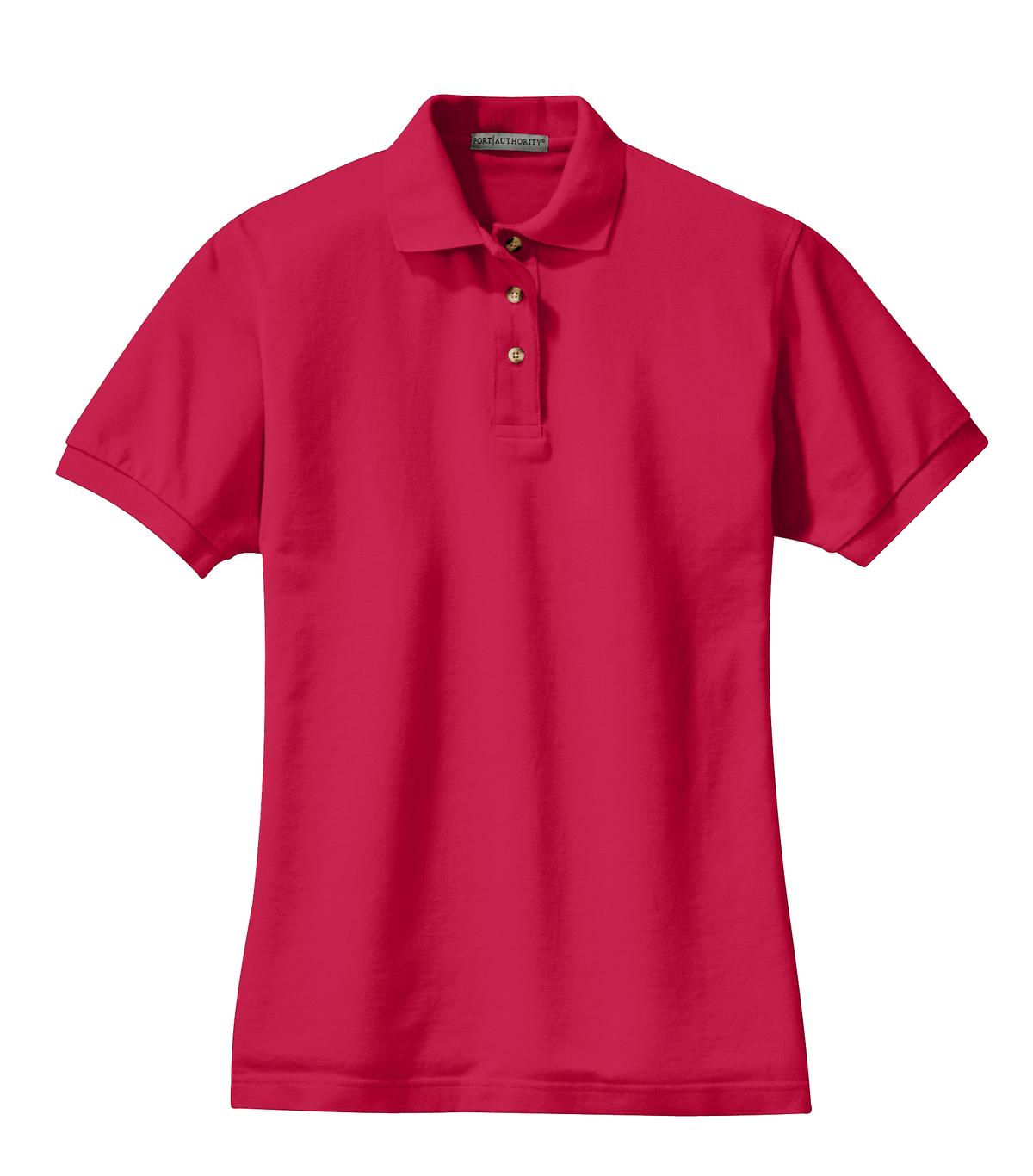 Port Authority® Women's Heavyweight Cotton Pique Polo. L420