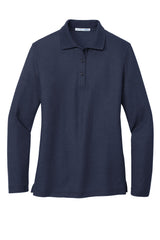 Port Authority® Women's Silk Touch Long Sleeve Polo. L500LS