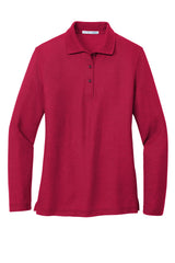 Port Authority® Women's Silk Touch Long Sleeve Polo. L500LS