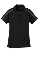 Port Authority® Women's Silk Touch Performance Colorblock Stripe Polo. L547 - hero