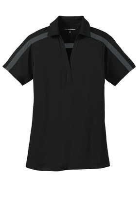 Port Authority® Women's Silk Touch Performance Colorblock Stripe Polo. L547 - hero