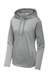 Sport-Tek ® Women's PosiCharge ® Sport-Wick ® Heather Fleece Hooded Pullover. LST264