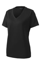 Sport-Tek® Women's PosiCharge® RacerMesh® V-Neck Tee. LST340 - hero