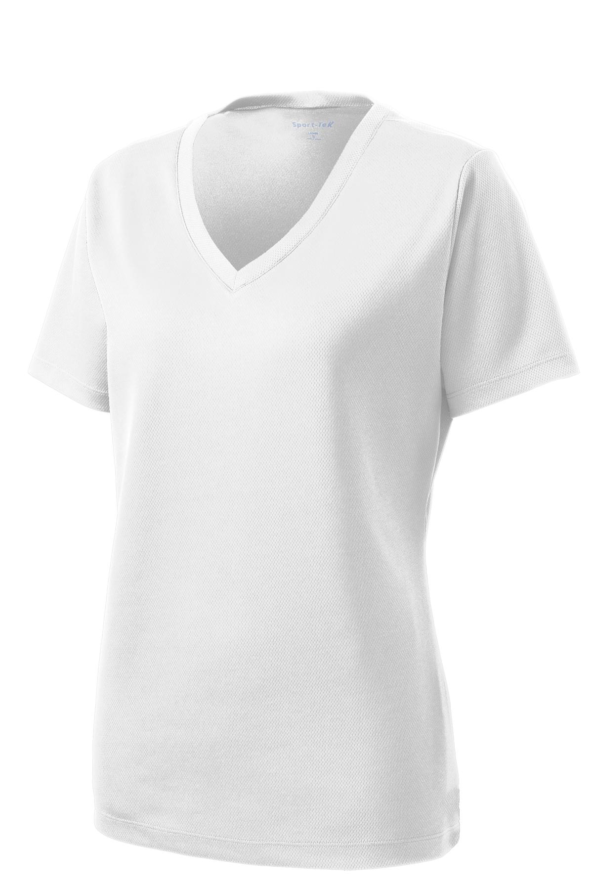 Sport-Tek® Women's PosiCharge® RacerMesh® V-Neck Tee. LST340