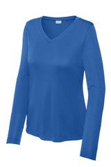 Sport-Tek® Women's Long Sleeve PosiCharge® Competitor V-Neck Tee. LST353LS