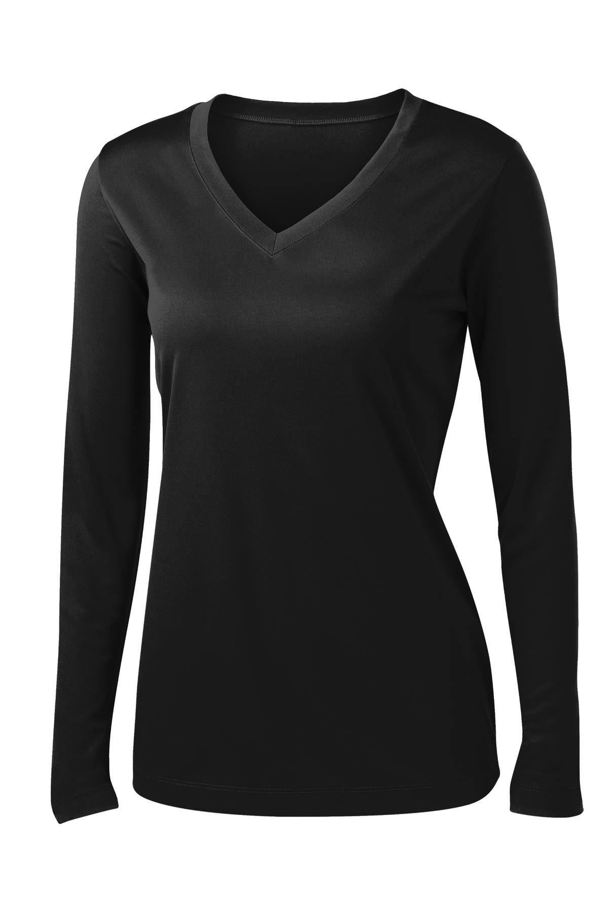 Sport-Tek® Women's Long Sleeve PosiCharge® Competitor V-Neck Tee. LST353LS - hero