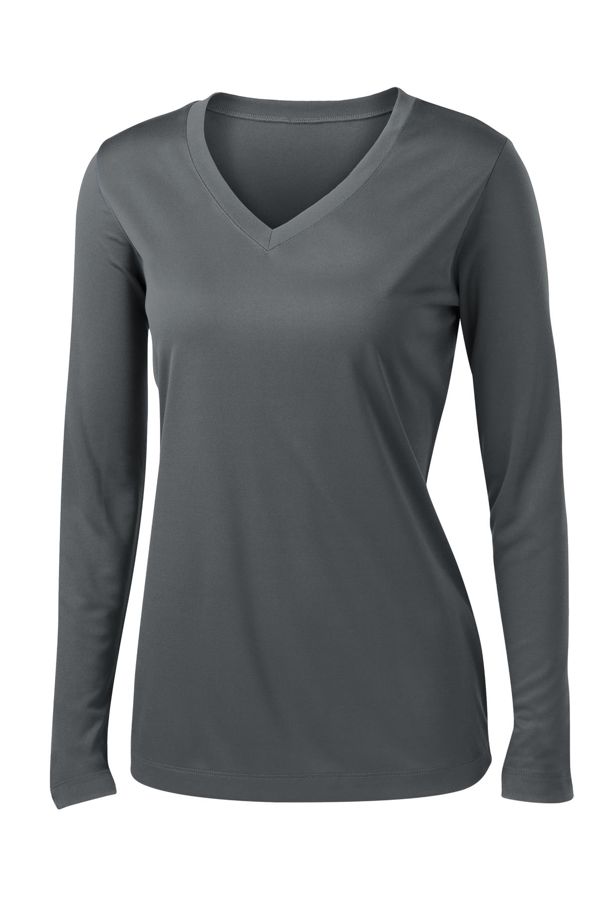 Sport-Tek® Women's Long Sleeve PosiCharge® Competitor V-Neck Tee. LST353LS