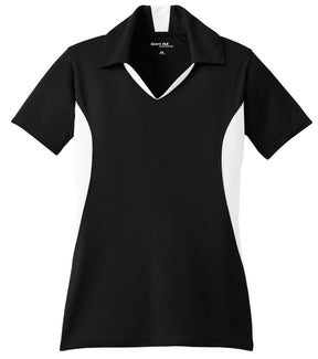 Sport-Tek® Women's Side Blocked Micropique Sport-Wick® Polo. LST655 - hero