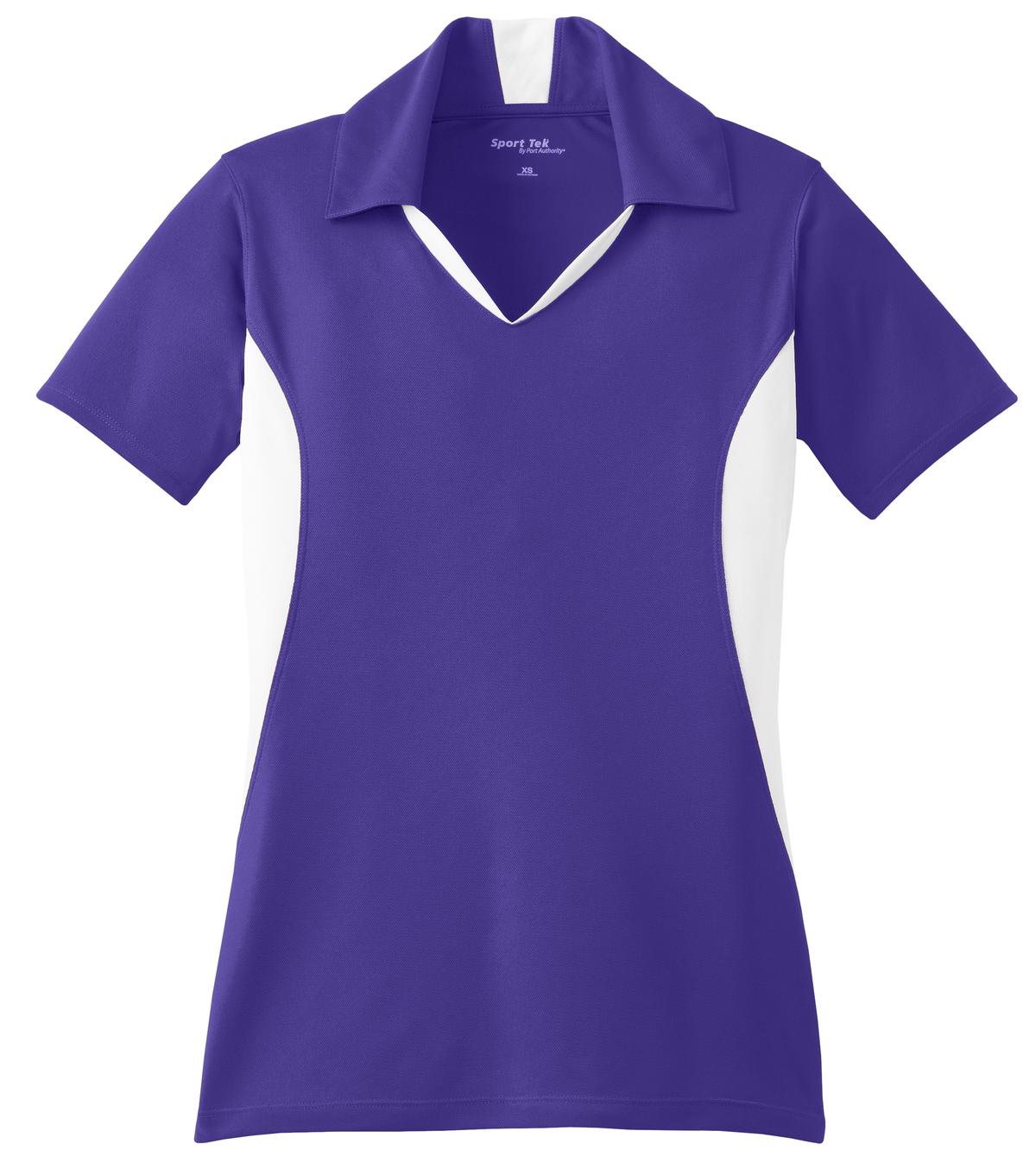 Sport-Tek® Women's Side Blocked Micropique Sport-Wick® Polo. LST655