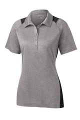 Sport-Tek® Women's Heather Colorblock Contender Polo. LST665 - hero
