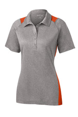 Sport-Tek® Women's Heather Colorblock Contender Polo. LST665