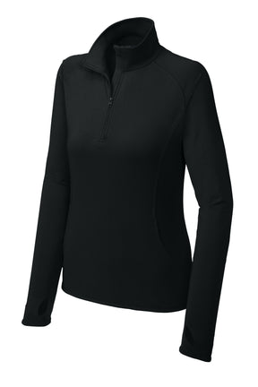 Sport-Tek® Women's Sport-Wick® Stretch 1/4-Zip Pullover. LST850 - hero