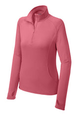 Sport-Tek® Women's Sport-Wick® Stretch 1/4-Zip Pullover. LST850