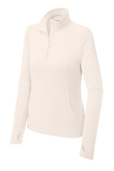 Sport-Tek® Women's Sport-Wick® Stretch 1/4-Zip Pullover. LST850