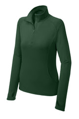 Sport-Tek® Women's Sport-Wick® Stretch 1/4-Zip Pullover. LST850