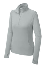 Sport-Tek® Women's Sport-Wick® Stretch 1/4-Zip Pullover. LST850