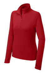 Sport-Tek® Women's Sport-Wick® Stretch 1/4-Zip Pullover. LST850