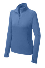 Sport-Tek® Women's Sport-Wick® Stretch 1/4-Zip Pullover. LST850