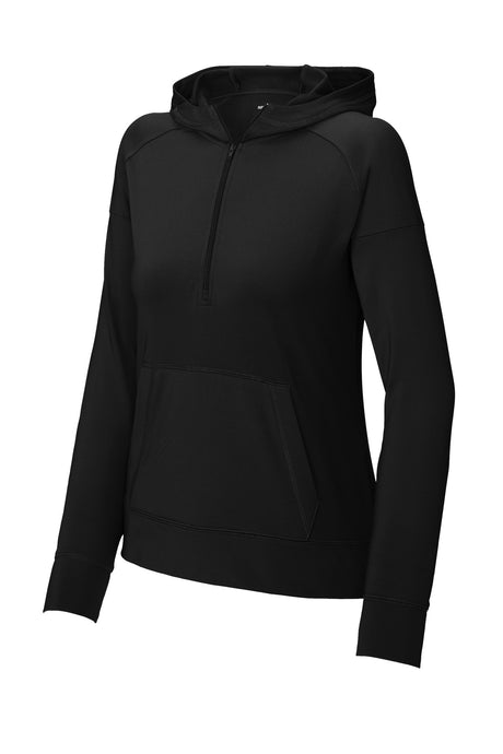 Sport-Tek® Women's Sport-Wick® Stretch 1/2-Zip Hoodie LST856 - hero
